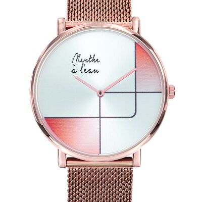 the indecisive rose gold mesh design-F