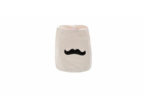 Paniere Moustache Blanc PM