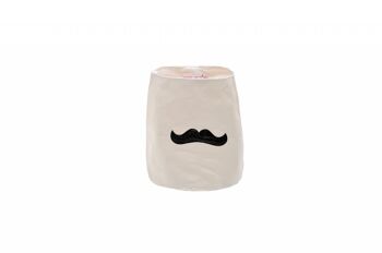 Paniere Moustache Blanc GM