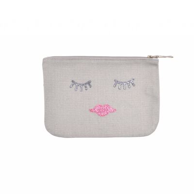 Trousse Visage Gris Clair