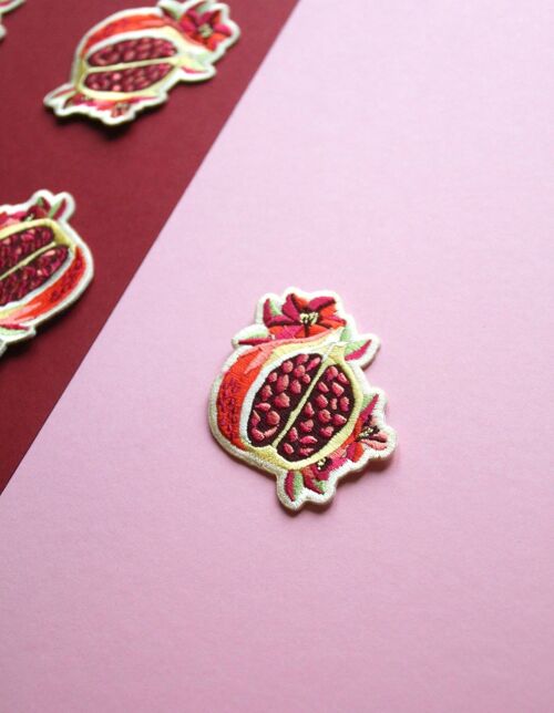 Pomegranate Iron-on Embroidered Patch