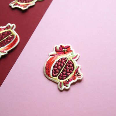 Pomegranate Iron-on Embroidered Patch