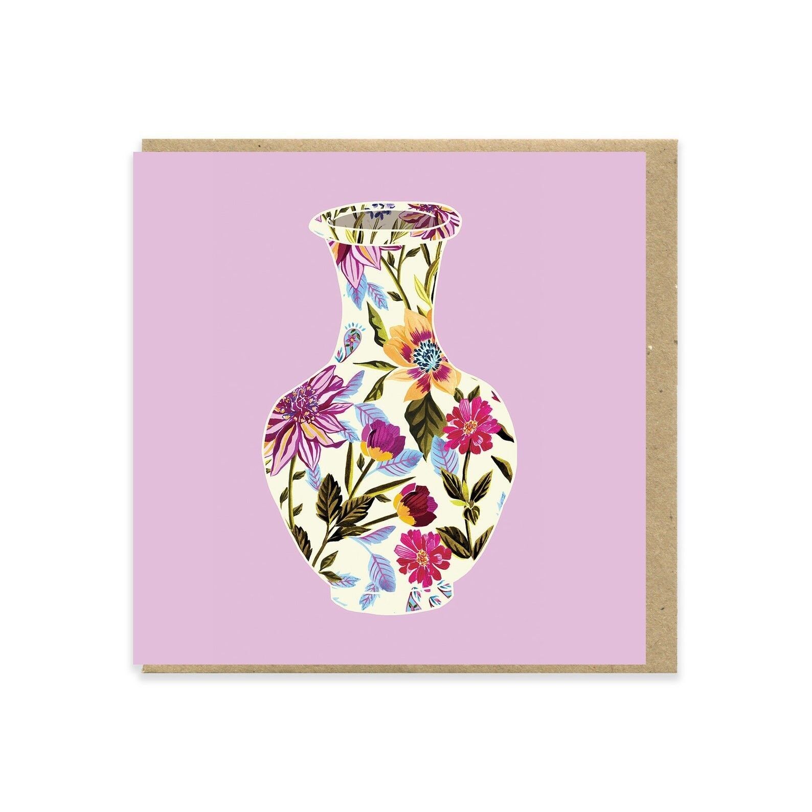 Achat Vase de jardin anglais carré 130 mm Carte de vœux en gros