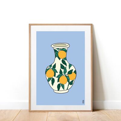 Arancia Vase A4 Art Print
