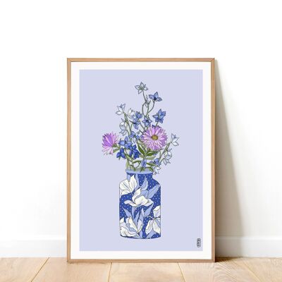 Delphinium A5 Kunstdruck