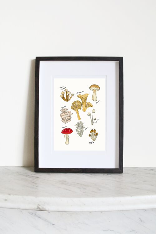 Mushroom Party A5 Art Print