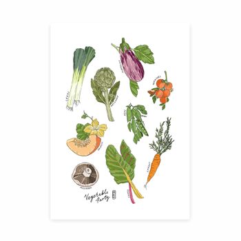 Fête de légumes A5 Impression artistique 6
