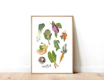 Fête de légumes A5 Impression artistique 1