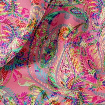 Linen Fabric By The Yard or Meter Vintage Paisley Print Linen Fabric For Bedding, Curtains, Dresses, Clothing, Table Cloth & Pillow Covers