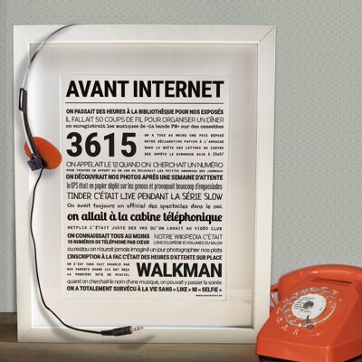 Affiche "Avant internet"