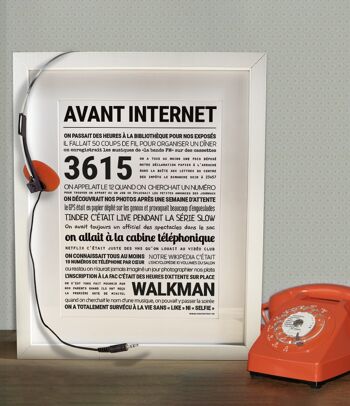 Affiche "Avant internet" 1