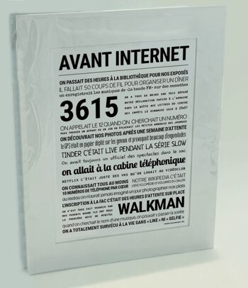 Affiche "Avant internet" 2