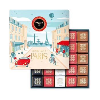 Coffret 50 carrés de chocolat assortis 1