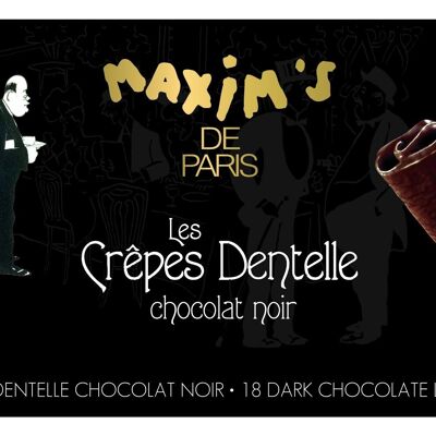 Case of 18 dark chocolate lace crepes - 90g