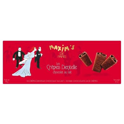 Case of 18 milk chocolate lace crepes - 90g