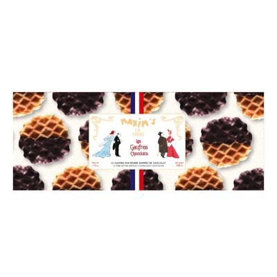 Case of 12 chocolate waffles - 110g