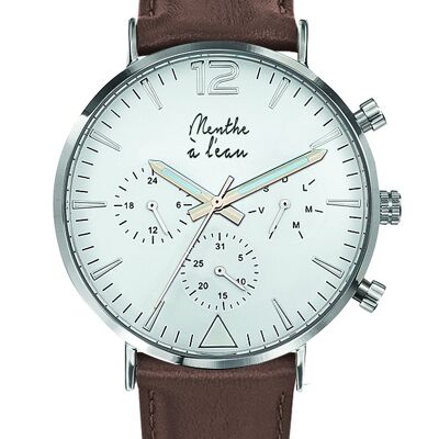 the precise brown leather F white-H
