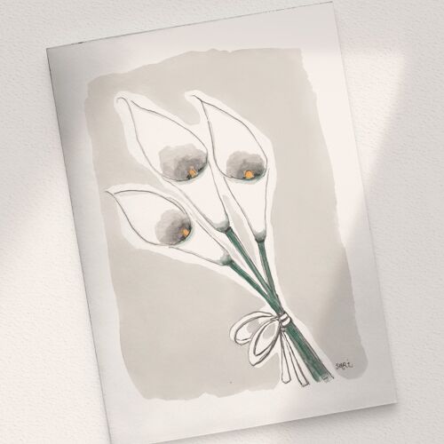 Calla Lilies - A6 Folded