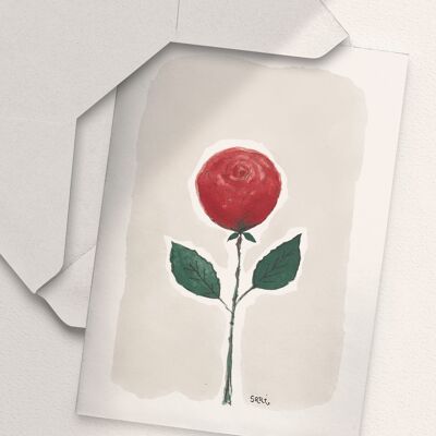Rose, Rouge - A6 Plié