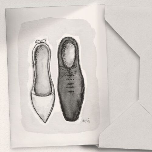 Wedding Shoes - A6 Folded