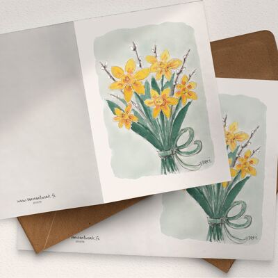Yellow Daffodils - A6 Folded
