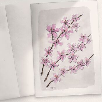 Fleurs de cerisier - A6 plié 1