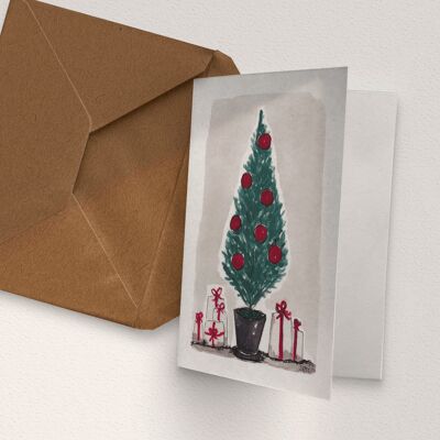 Christmas Cypress - A6 Folded