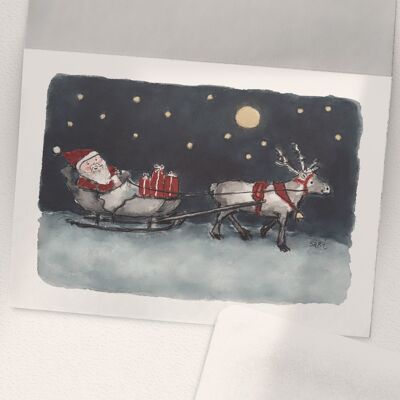 Santa Claus is on the Way - A6 Folded
