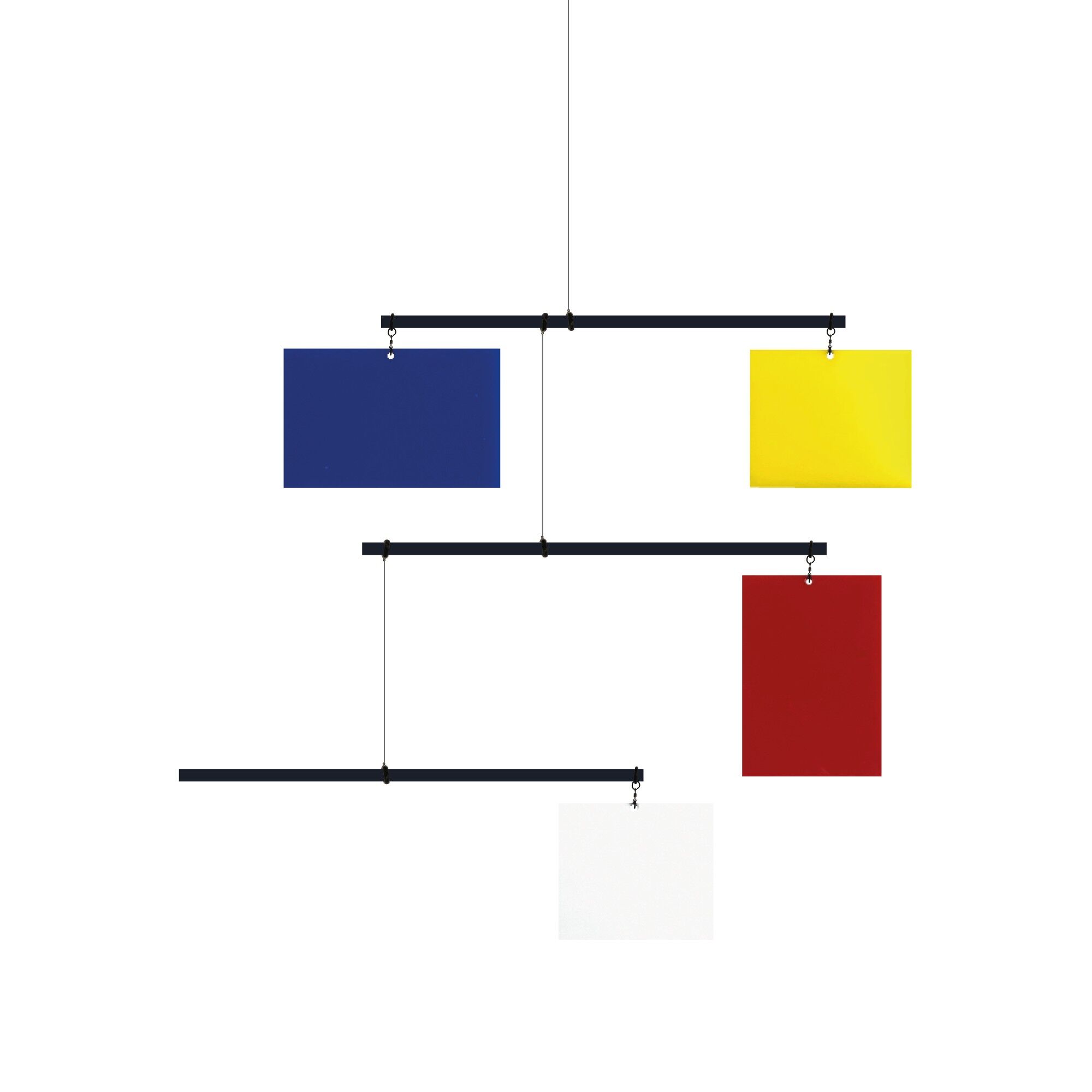 Composición A 1923 Blanco, Rojo, Amarillo I Azul 50cm x 37cm