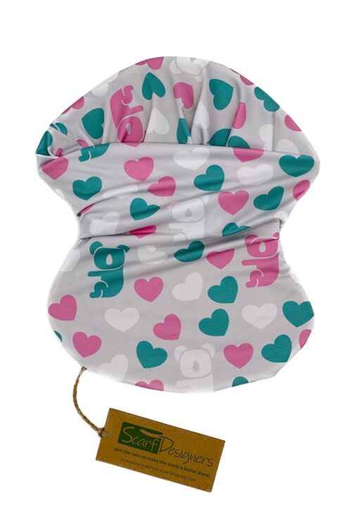 Bandana aus recyceltem Polyester mit Koala-Muster mehrfarbig