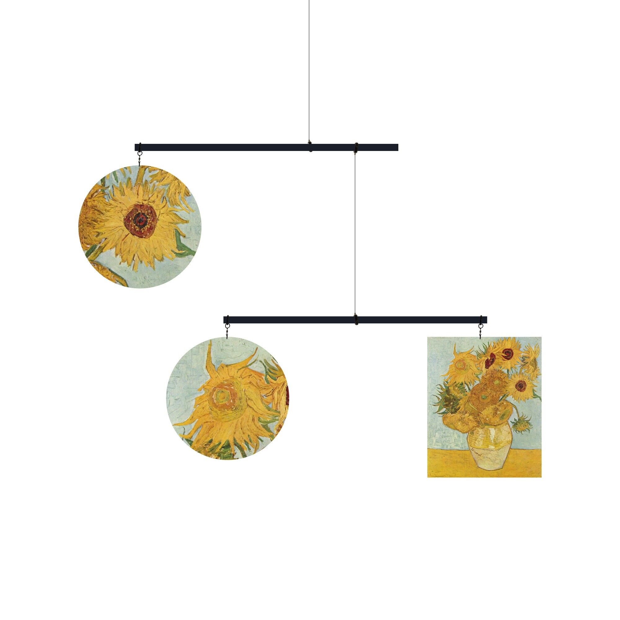 Jarrón Con Doce Girasoles 40cm x 44cm