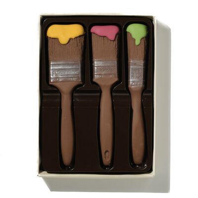 Chocolate paintbrushes