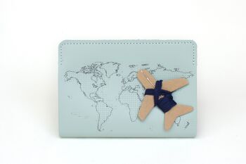 Couverture de passeport Stitch
 menthe 7