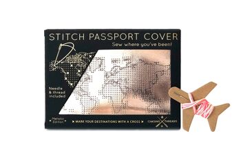 Couverture de passeport Stitch
 Or rose PU 3