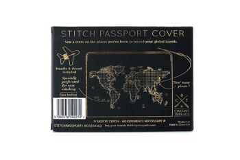 Couverture de passeport Stitch
 Or rose PU 4
