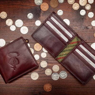 Icon Wallets__Brown Leather / Salmon