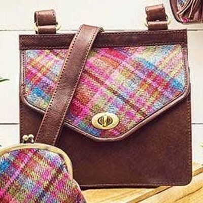 Blair Handbag__Plain Brown Leather