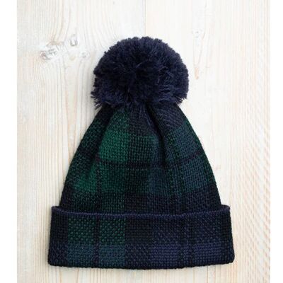 Lindsay & Cambell British Hat With Pompom__Campbell Tartan