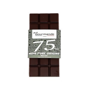 Tablette de chocolat 75% 1
