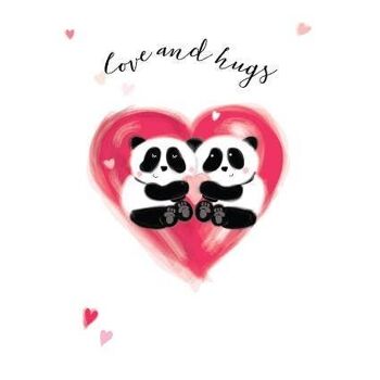 VAL05 Pandas - Amour et câlins