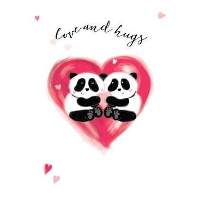 VAL05 Pandas - Liebe und Umarmung