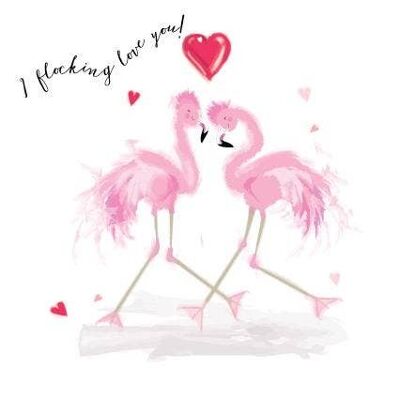 VAL02 Flamingo - Je t'aime en flocage !