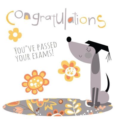 FC46 Exam Congratulations Dog