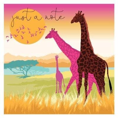 DUS79 Just a Note Giraffes