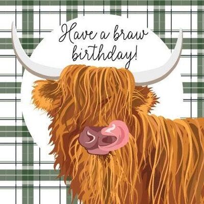 H130 Highland Cow Birthday