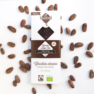 Tableta Chocolate Negro , 100% Cacao, Orígen STO DOMINGO