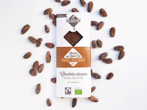Tableta Chocolate con Leche 39% Cacao