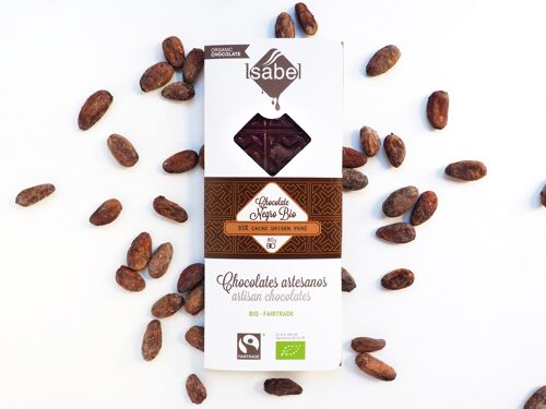 Tableta Chocolate Negro 65% Cacao, Orígen PERÚ