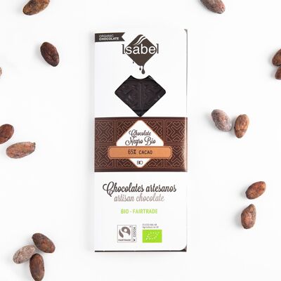 Dunkle Schokoladentafel 65 % Kakao