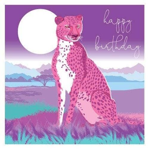 DUS83 Birthday Pink Cheetah